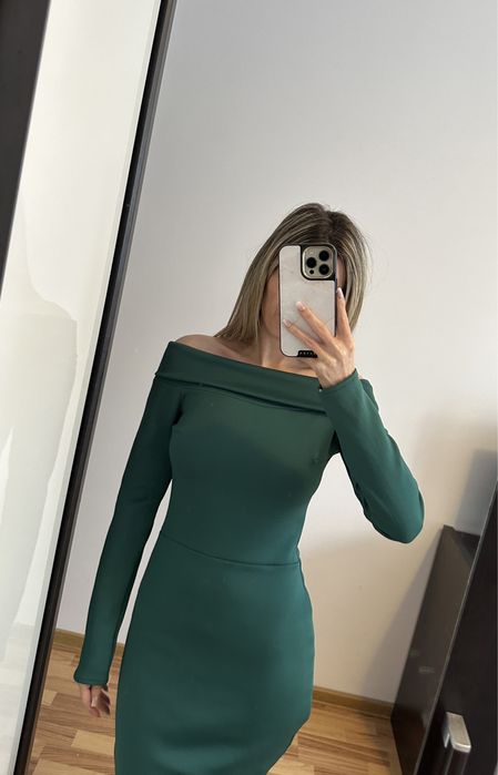 Rochie midi verde