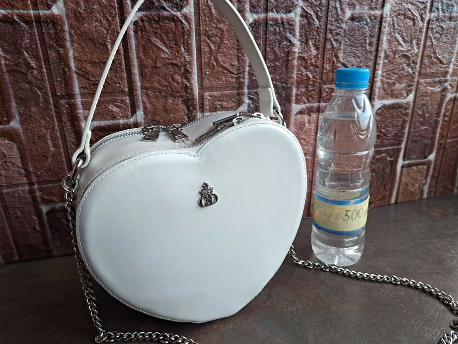 дамска чанта,малка бяла чантичка,DARIS-естествена кожа