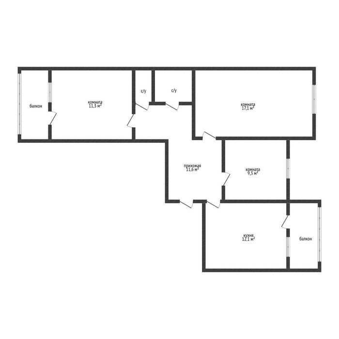 Продам 3 комнатную квартиру