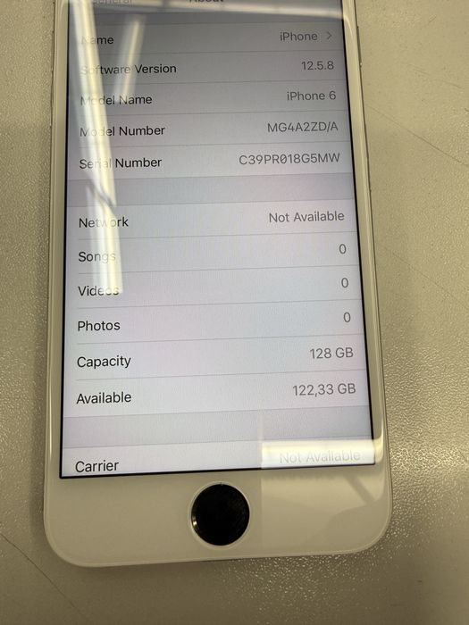 Iphone 6 128gb silver