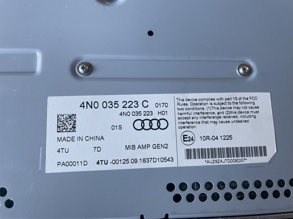 Bang& olufsen audi a6 c8  sistem audio
