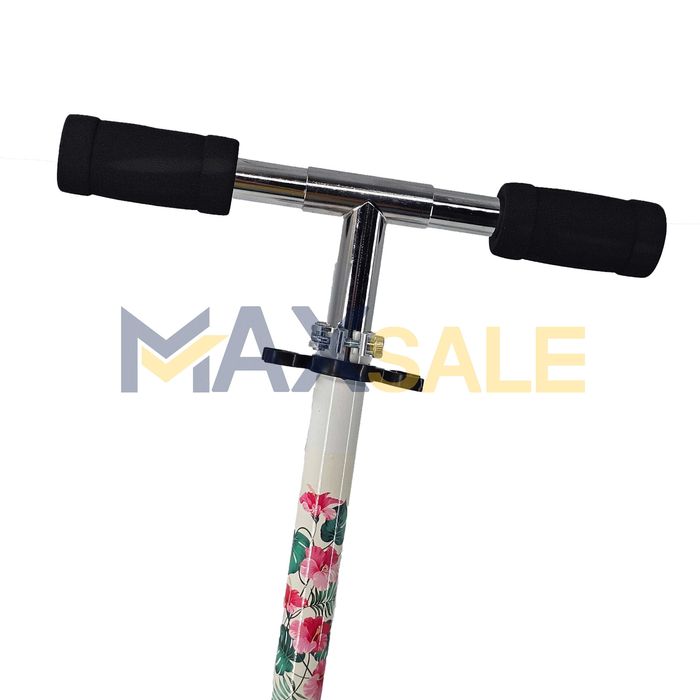 Тротинетка Детска скутер scooter сгъваема бяло и мента колело триколка