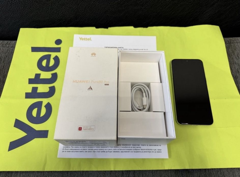 КАТО НОВ 512GB Huawei Pura 80 Pro Yettel Гаранция 2028 White | Бял