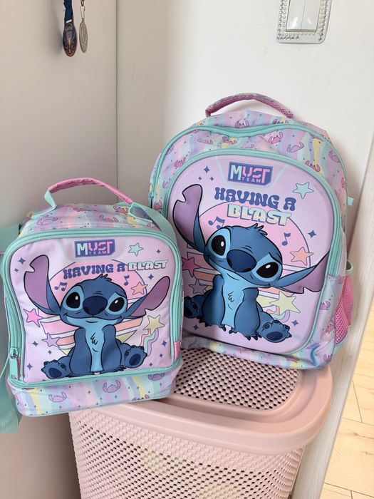 Раница и чанта за храна комплект на Stitch