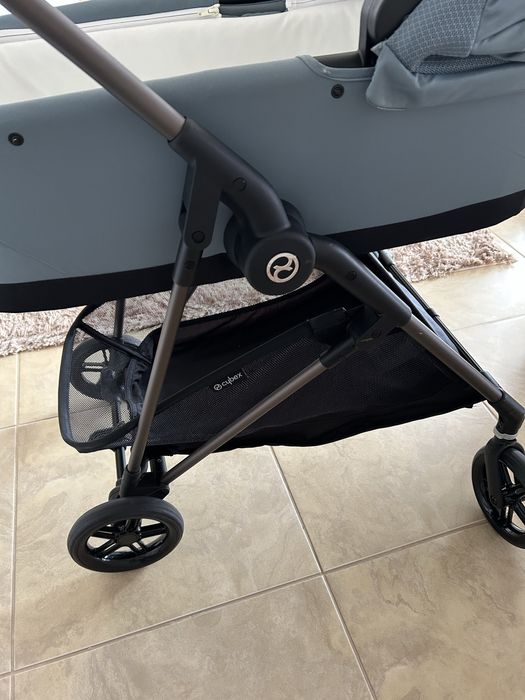 MELIO CARBON лятна количка+ кош за новородено