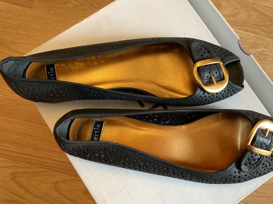 BERTIE pantofi balerini Brazilia, dama, din piele, negri Nr. 39