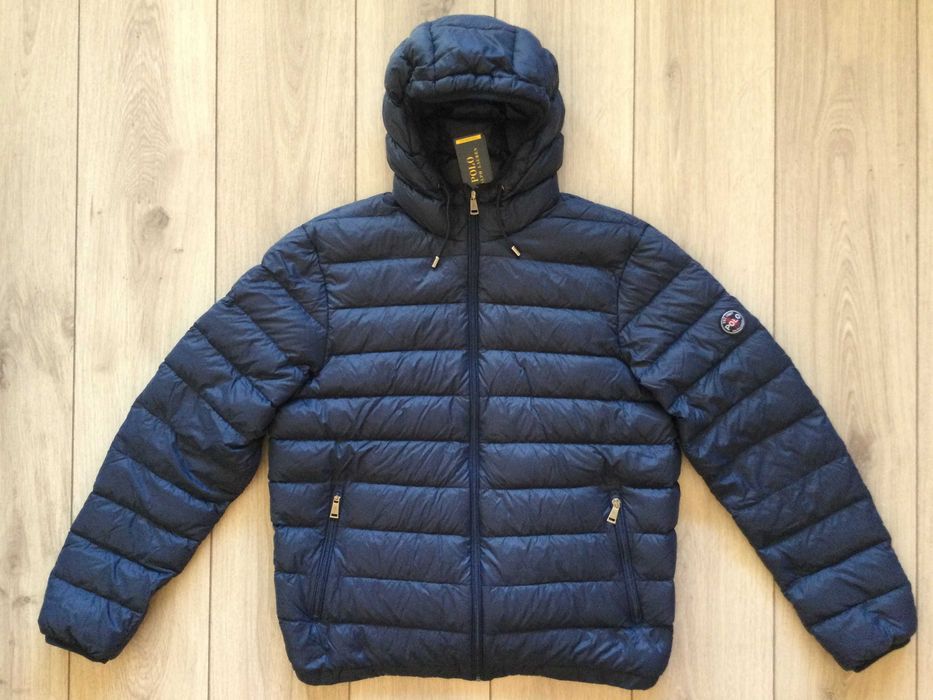 НОВО оригинално синьо пухено яке POLO RALPH LAUREN размер L от САЩ