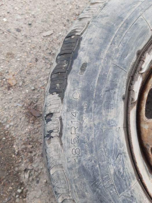 Диск с резиной на сапог односкатный
