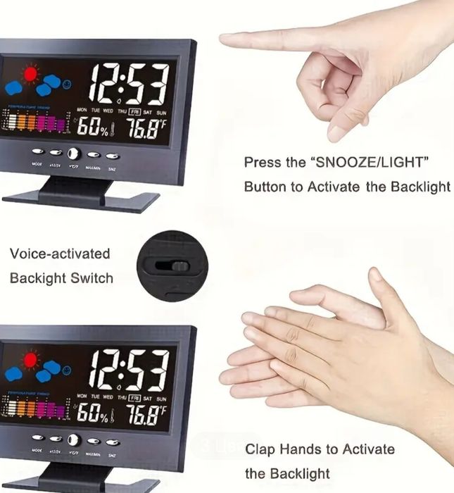 Часовник с прогноза за времето