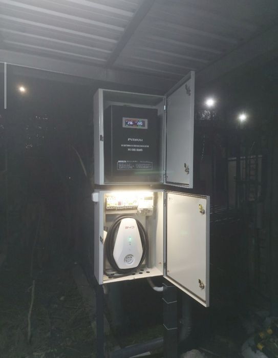 Установка зарядного устройства для электромобиля
220-380 V ishlimiza
L