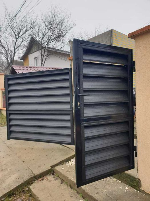 Garduri si porti din panouri stil jaluzele si alte modele disponibile