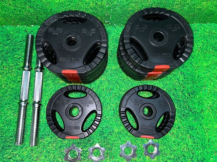 Set gantere discuri cu grip din ciment 30kg 30/31 mm