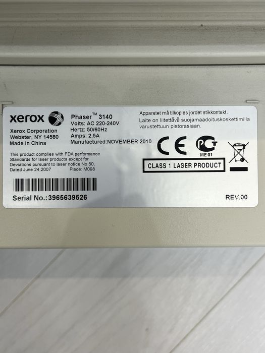 Принтер xerox Phaser 3140