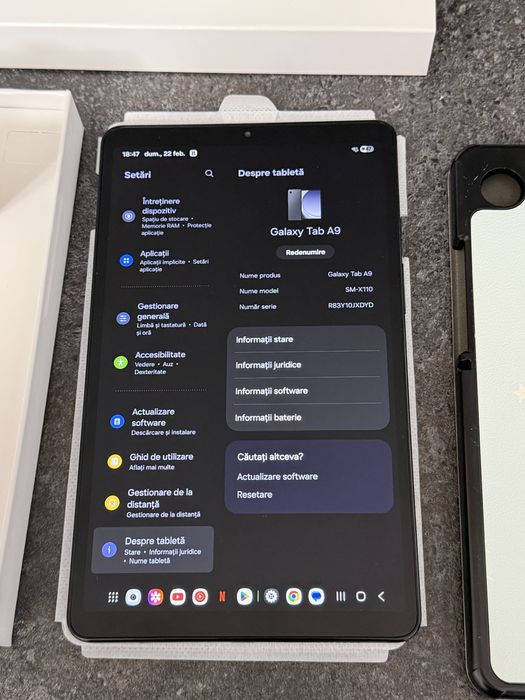 Samsung Tab A9, 64Gb, 4Ram, garantie activa