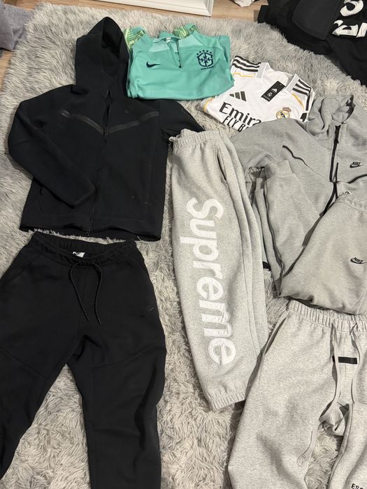 Nike tech fleece S Supreme Fear of God ESSENTIALS brazil track Real