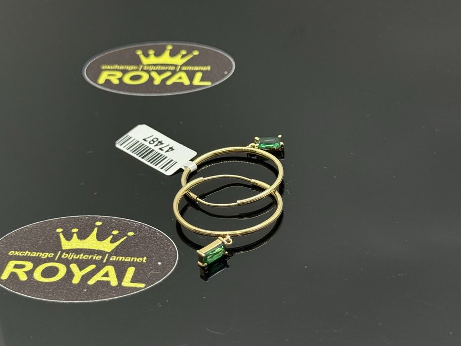 Bijuteria ROYAL : Cercei AUR 14 K / 1.94 GR