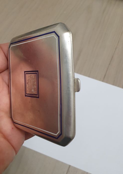 Tabachera veche românească din argint