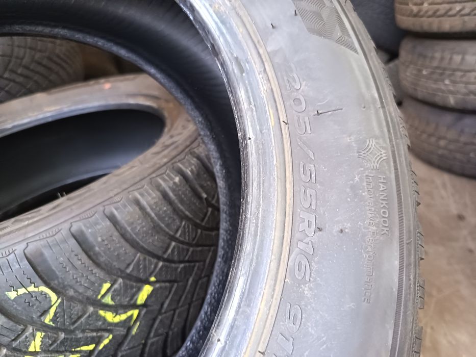 Anvelope MS iarna 205 55 16 hankook 2024 și 2022 +6mm