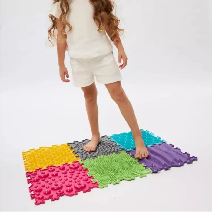 Модульный игровой развивающий коврик для ног