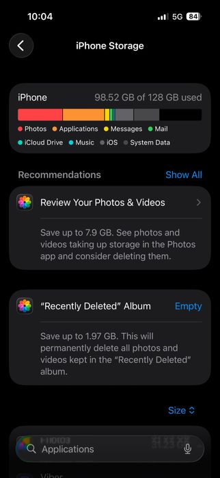 iPhone 14 Pro, 76% живот на батерията