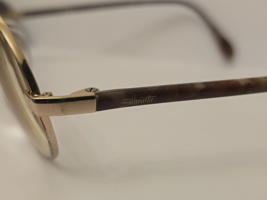 Rame, ochelari de vedere, Silhouette, placați aur cu toc