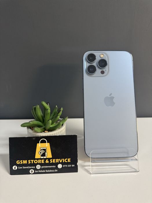 Iphone 13 Pro Max 256Gb Sierra Blue 2 Ani Garantie Gsm Store&Service