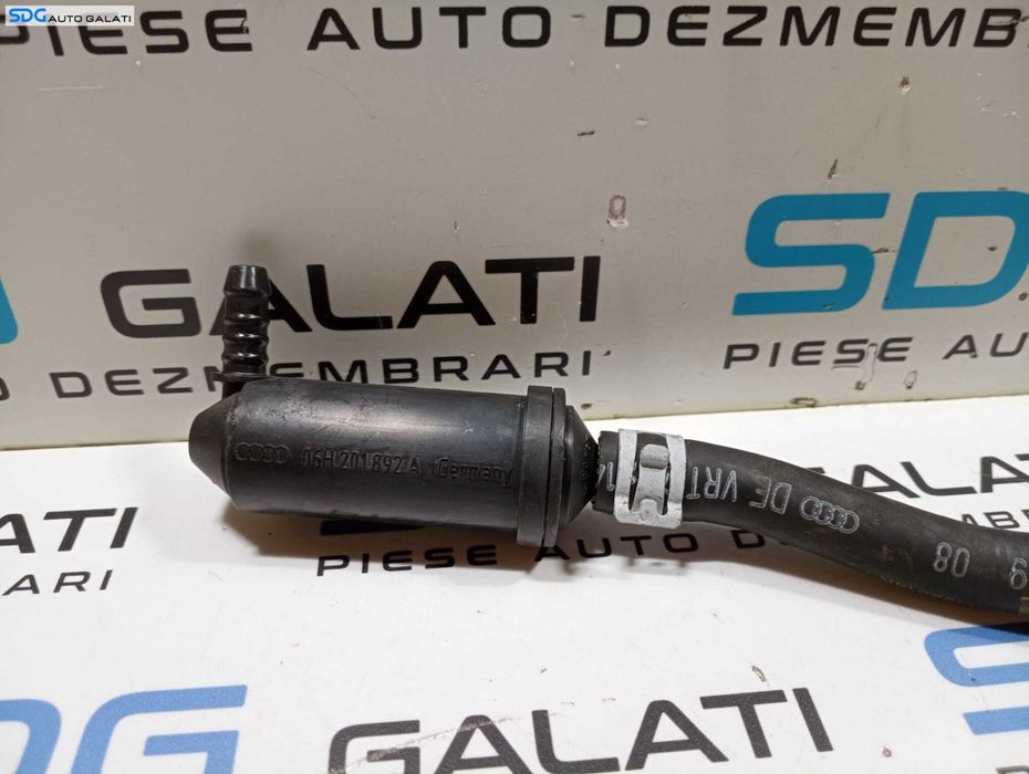 Teava Conducta Furtun Apa Lichid Racire Motor Audi A4 B8 2.0 TFSI 2008 - 2016 Cod 8K0201994AE 06H201892A [M5638]