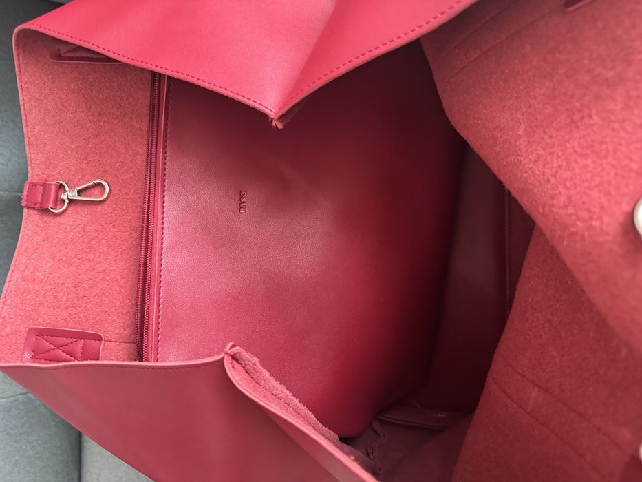 Голяма червена чанта PASQ