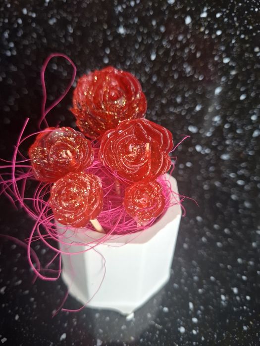 8-ми Март.Сапунени цветя в кашпи.