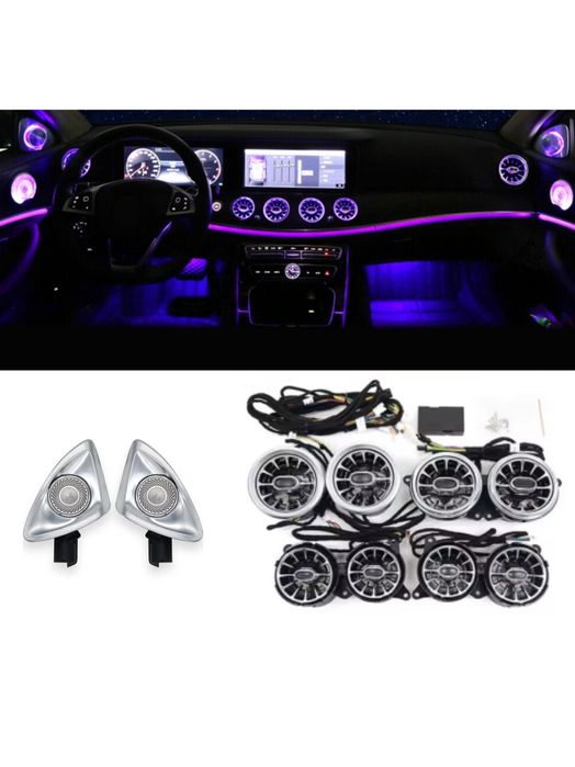 Set Grile Ventilație + Tweetere 4D Mercedes S-Class W222 7 culori