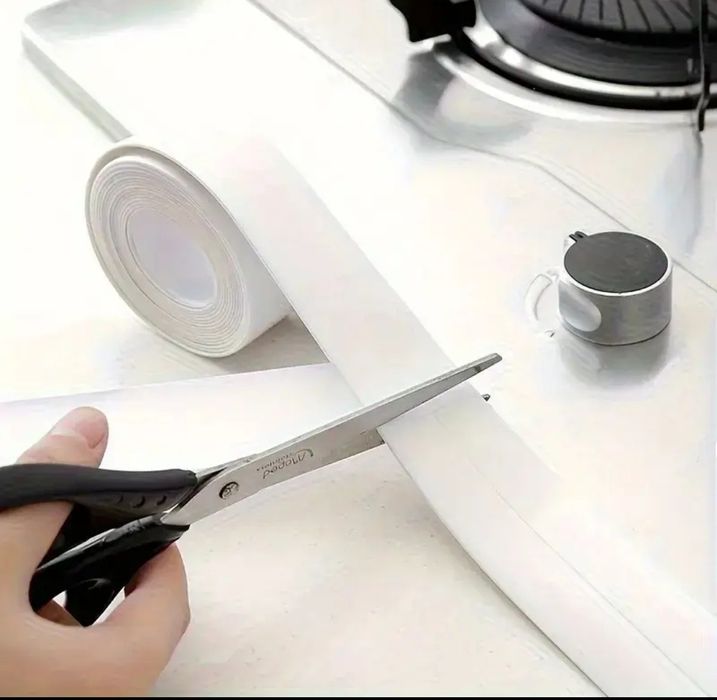 Banda Alba de etanșare sanitare bucătărie baie chiuveta 3,8m