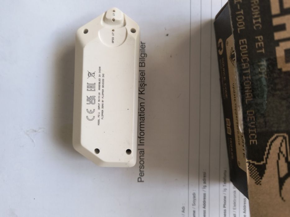 Flipper zero, cu baza date infrarosu