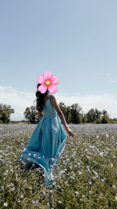 Платье в цвете тифани