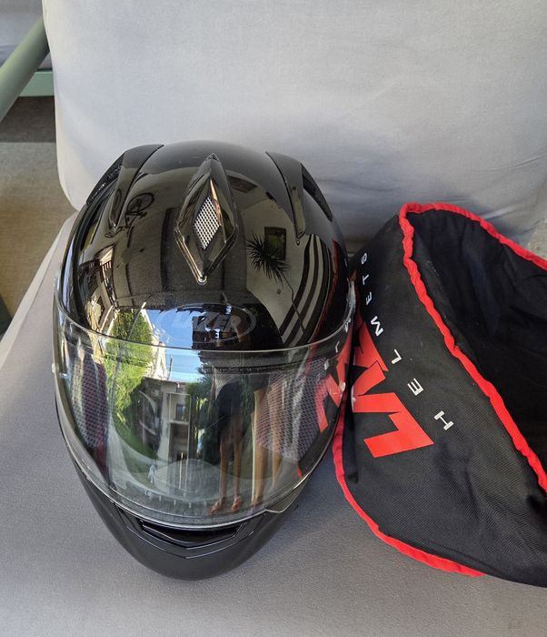 Geaca piele moto dama Revit plus casca Lazer