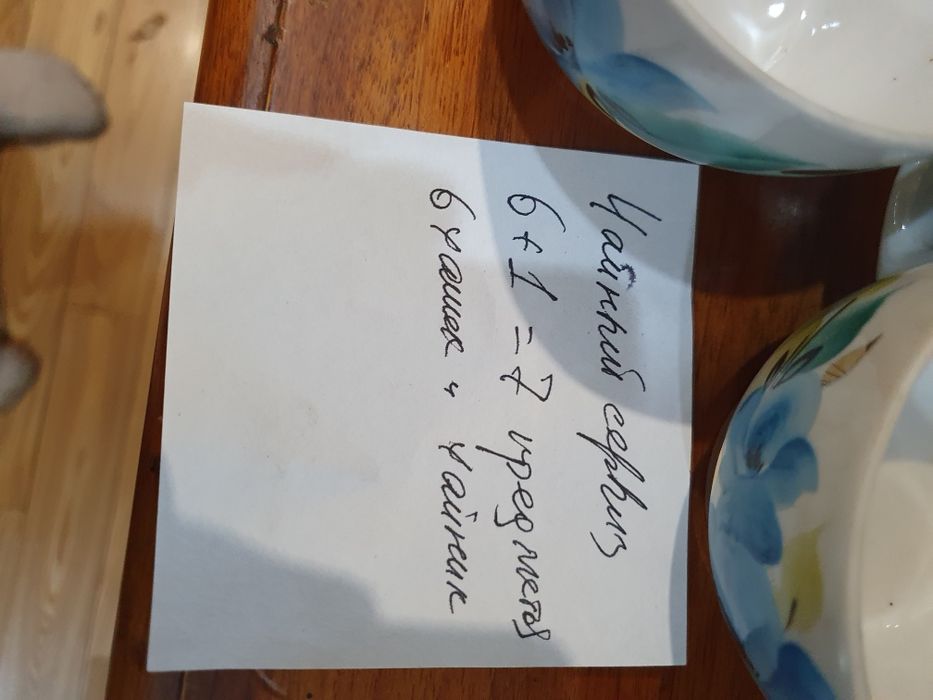 Чайники и чашки чайные