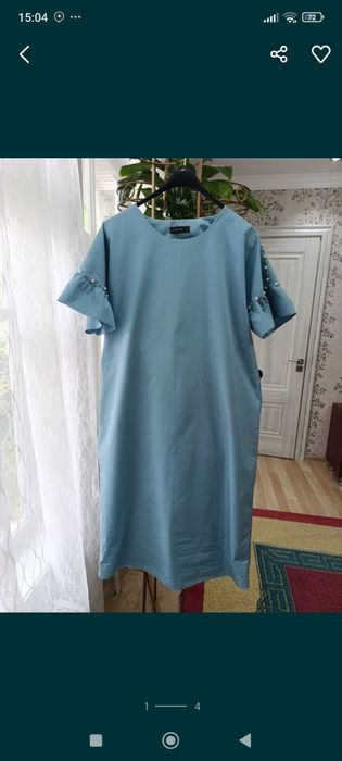 Платье Турция летнее х/б  40 (46)