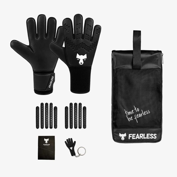 Вратарски ръкавици Fearless WOLF V BLACK размер 4,5,6,7,11