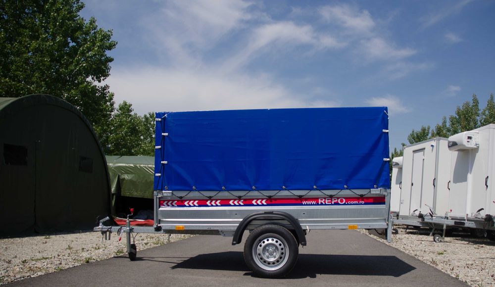 Remorca auto 750 kg cu 1 axa, Remorca Repo basculabila, ATV, UTV ...