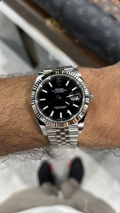 Rolex Date-Just 41mm Black Dial ETA 3235