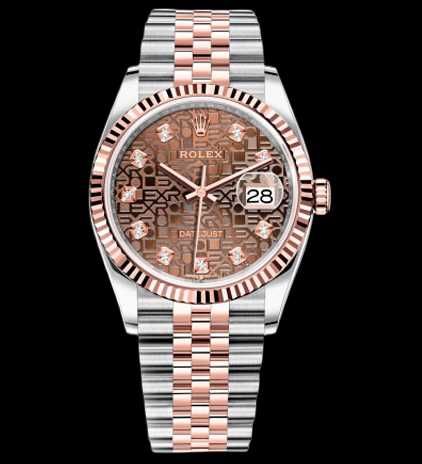 Rolex Datejust 36mm stell and everose gold