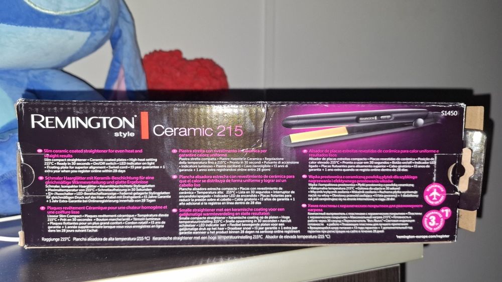 Placă de păr Remington Ceramic 215 (S1450) - Înveliș ceramic, 215°C