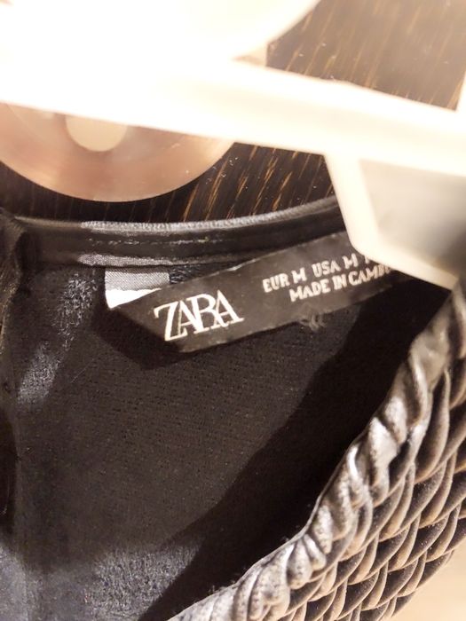 Rochie imitatie piele Zara marimea m