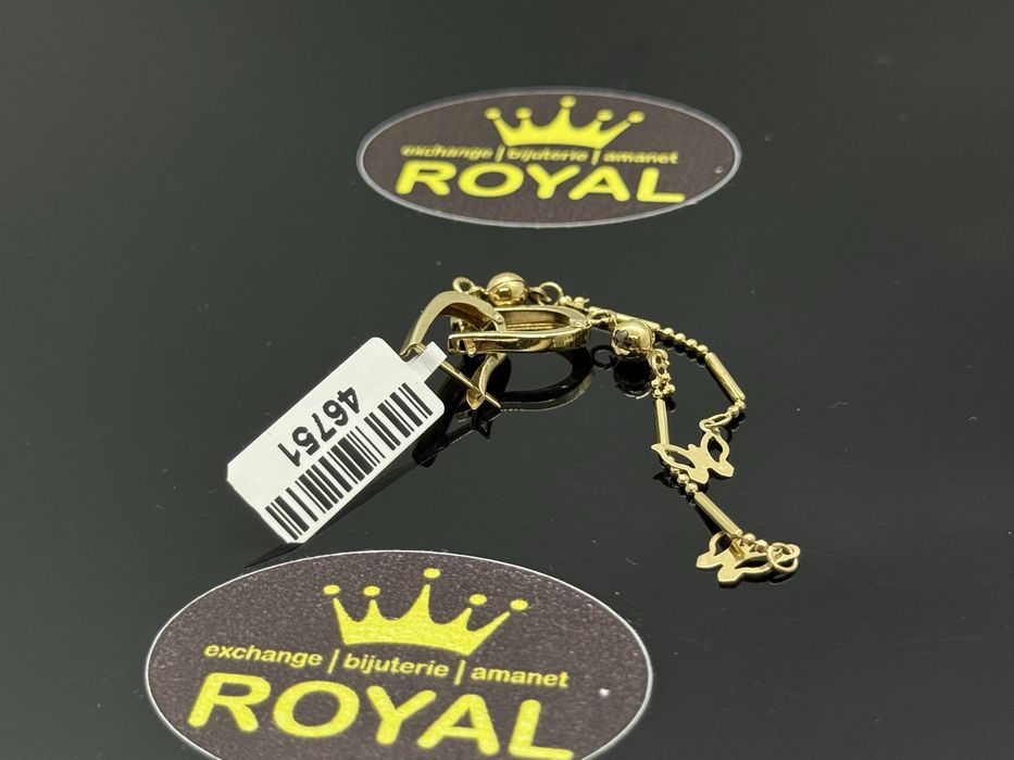 Bijuteria ROYAL : Cercei AUR 14K / 1.99 GR