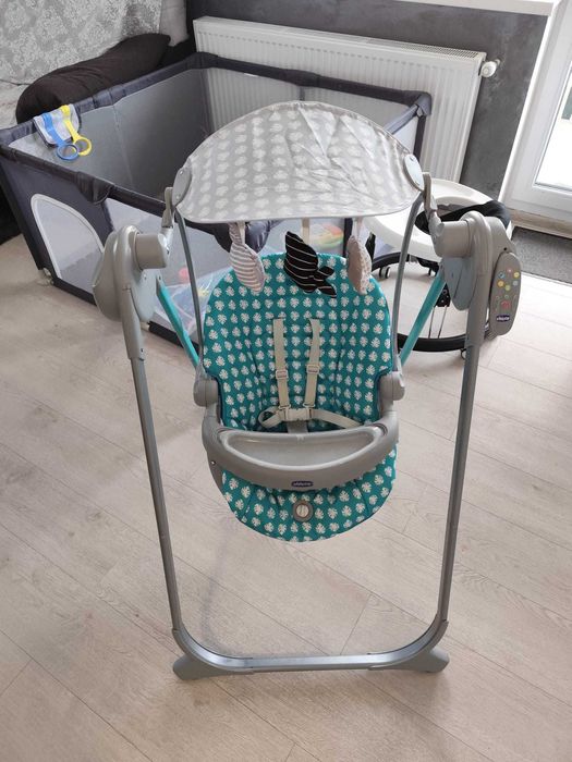 Leagan balansoar Chicco Poly swing up+cadou  vanita bebe pliabila cu pernita