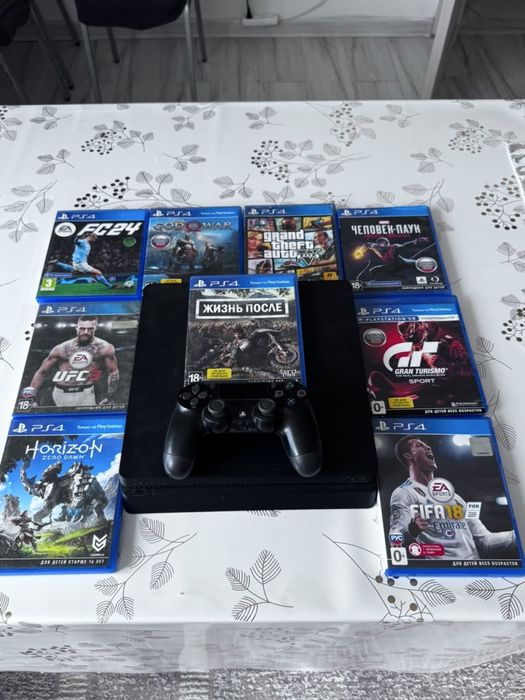 Ps 4 в хорошем состоянии , вместе с играми