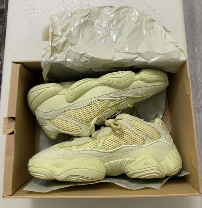 Yeezy Men's 500 adiPRENE® Cushioning Sneakers Moon Yellow