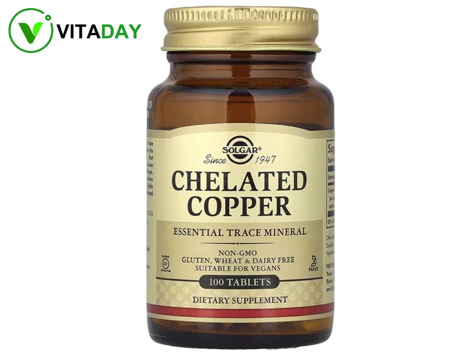 Solgar copper 2.5 mg, хелатная медь, купер мед мис Chelated Copper