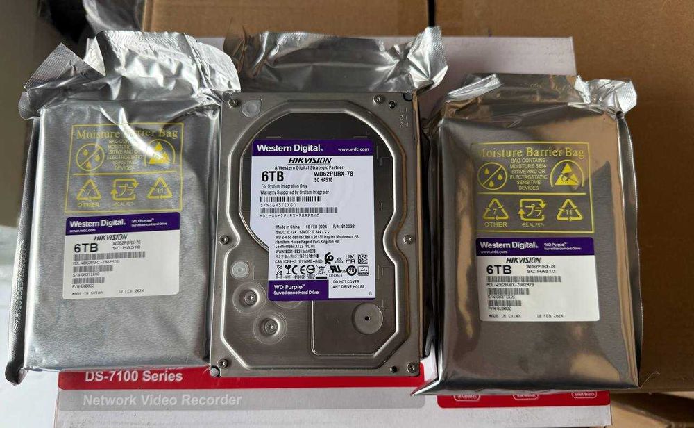 6 тб Жесткий диск HDD 6 TB WD PURPLE камеры видеонаблюдения Hikvision