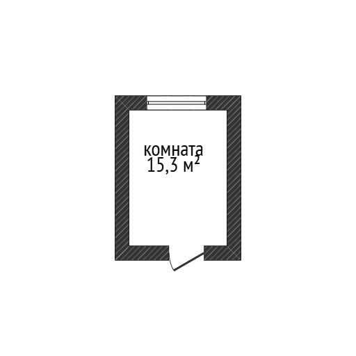 Продам 1 ком Узкоколейная