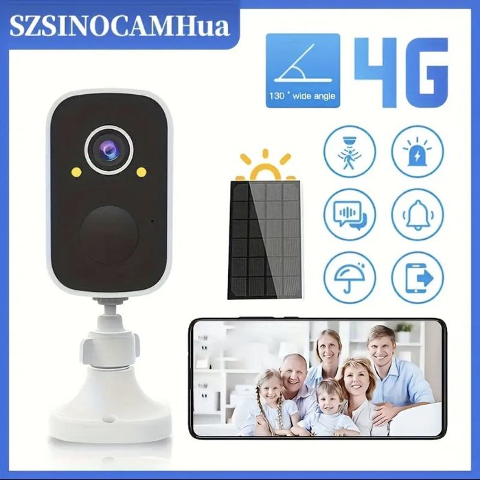 Камера 4g, Wi-Fi с солнечной панелью